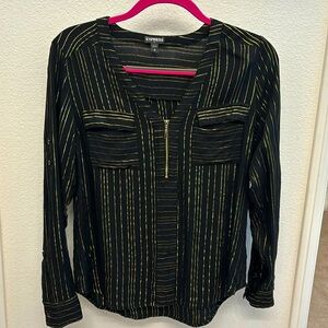 Black and gold Express top size Small